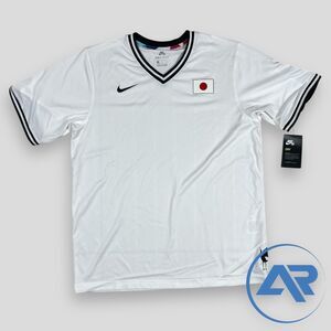 Nike SB x Parra Shirt White Japan Federation Jersey Size M Olympic CU0009-100